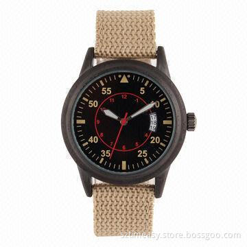 Hot selling watches with alloy case and nylon strap